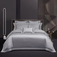 Luxury Egyptian Cotton Bedding  Silver Quilted Duvet Set - Product showcase