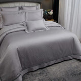 Luxury Egyptian Cotton Bedding  Silver Quilted Duvet Set - Product example