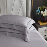 Luxury Egyptian Cotton Bedding  Silver Quilted Duvet Set - Product detail 6