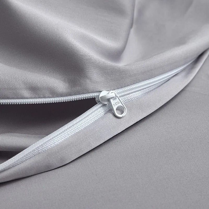 Luxury Egyptian Cotton Bedding  Silver Quilted Duvet Set - Product detail 11