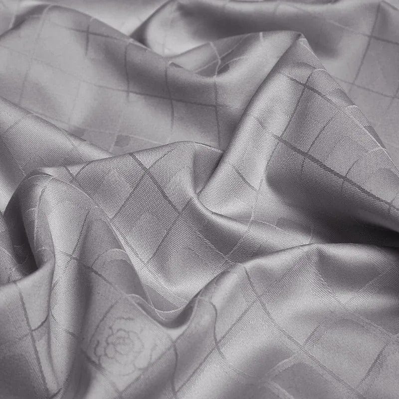 Luxury Egyptian Cotton Bedding  Silver Quilted Duvet Set - Product detail 9