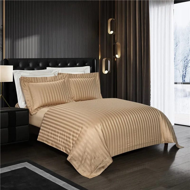Egyptian Cotton Duvet Set  Champagne Luxury Bedding Collection - Detailed view