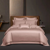 Luxury Egyptian Cotton Bedding  Quilted Blush Pink Design - Product showcase
