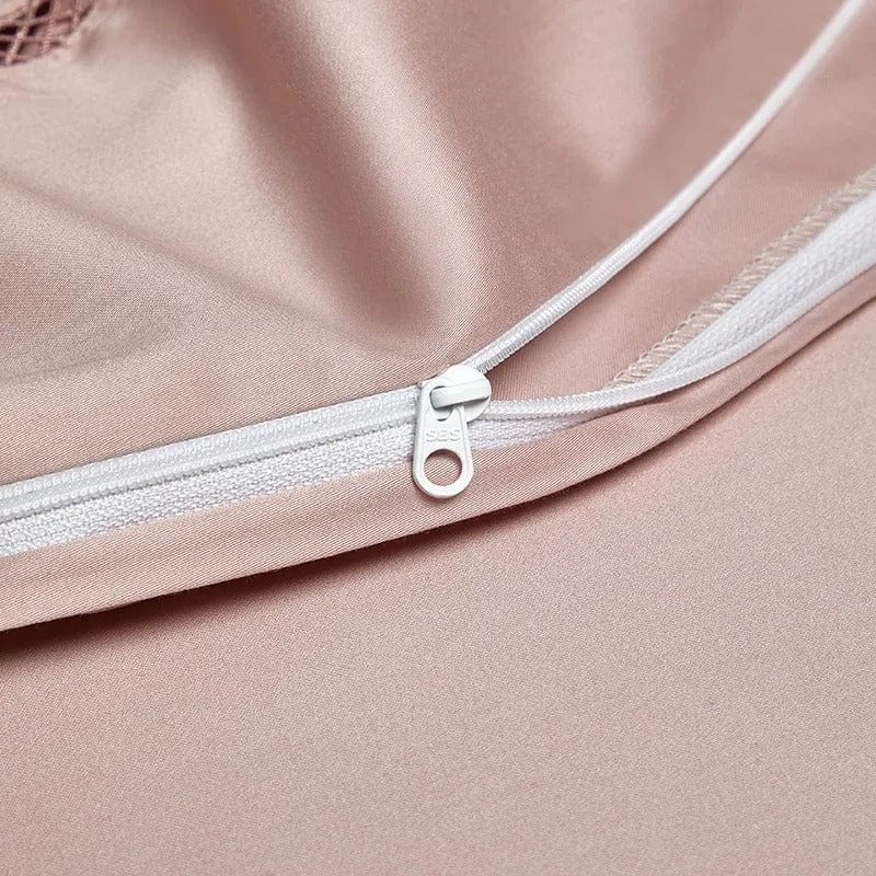 Luxury Egyptian Cotton Bedding  Quilted Blush Pink Design - Product detail 11