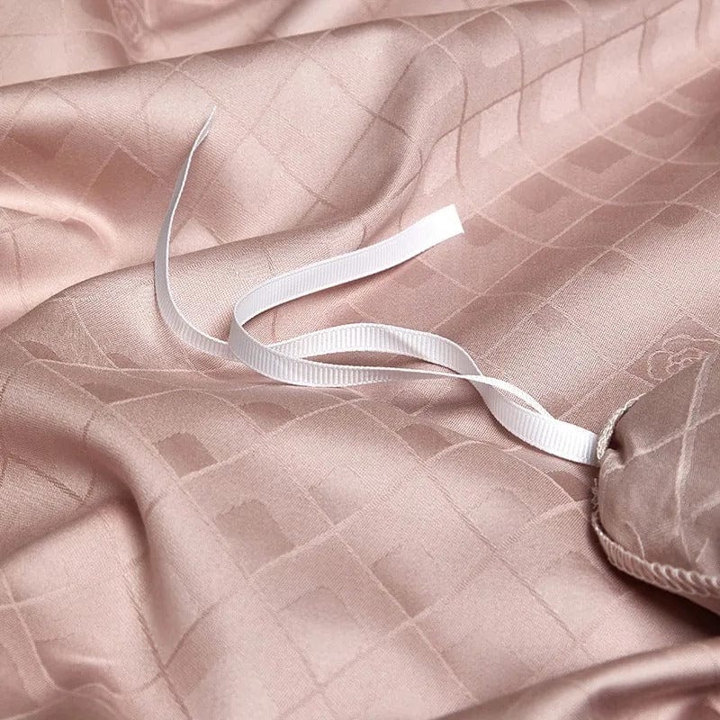 Luxury Egyptian Cotton Bedding  Quilted Blush Pink Design - Product detail 9