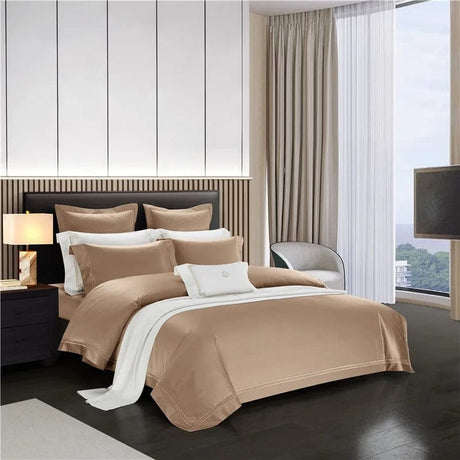 Egyptian Cotton Duvet Set  Champagne Luxury Bedding Collection - Product showcase
