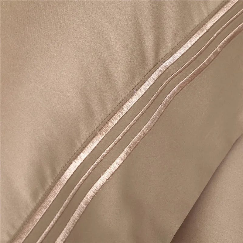 Egyptian Cotton Duvet Set  Champagne Luxury Bedding Collection - Product detail 5