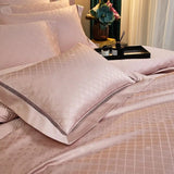 Luxury Egyptian Cotton Bedding  Quilted Blush Pink Design - Product detail 4