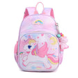 Kids Unicorn Backpack  Pastel Rainbow Design With Charm - Product showcase