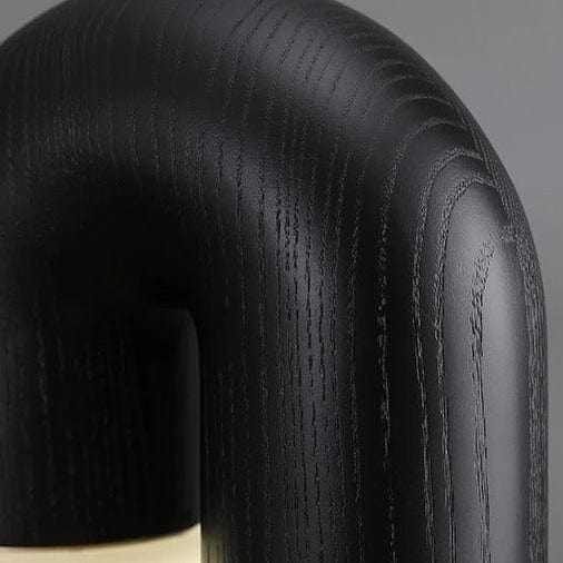 Minimalist Table Lamp  Natural Wood Arch Design - Product detail 4