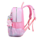 Kids Unicorn Backpack  Pastel Rainbow Design With Charm - Product example