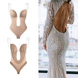 Womens Shaping Bodysuit  Deep V-Neck Smoothing Design - Product detail 5