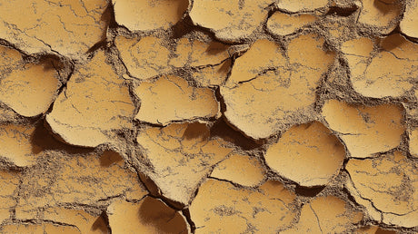 Desert wallpaper design file showing detailed terracotta cracked earth pattern
