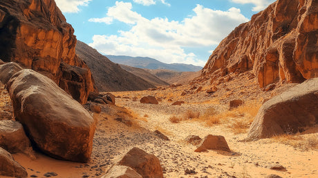 Desert Canyon Wallpaper design file showing detailed rock formations and natural desert landscape pattern