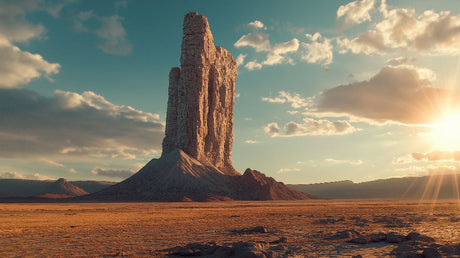 Monument Valley desert wallpaper design file showing detailed sunset colors and rock formations