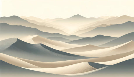 Desert Sand Dunes Wallpaper design file showing the full pattern with gentle curves and neutral tones