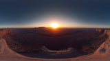 Desert canyon sunrise wallpaper design file showing full panoramic landscape pattern