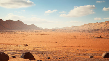 Desert landscape wallpaper design file showing full panoramic mountain scene with natural textures