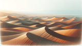 Desert sand dunes wallpaper design file showing detailed sunset colors and natural patterns