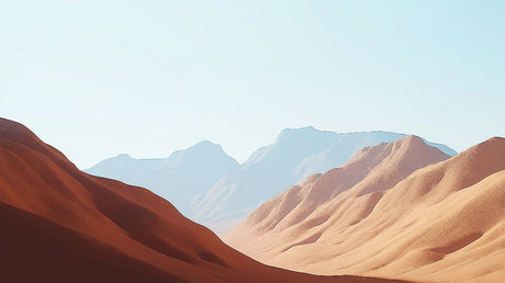 Desert landscape wallpaper design file showing terracotta mountains and dunes pattern