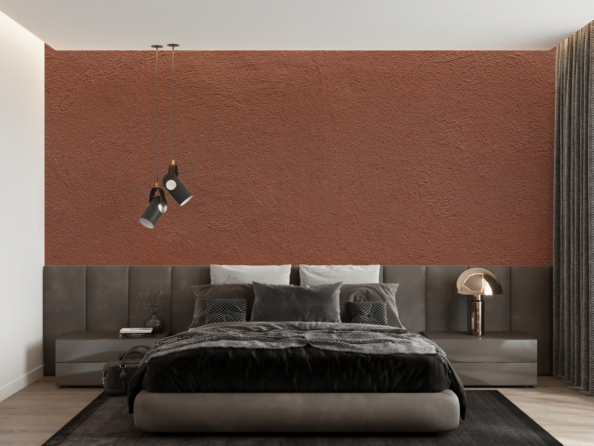 Terracotta Mural Wallpaper | Modern Textured Design