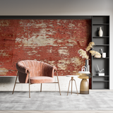 Vintage Brick Mural Wallpaper | Distressed Red Industrial Design