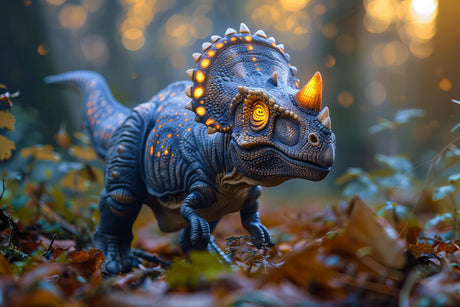Blue Neon T-Rex design file showing detailed prehistoric wall mural pattern