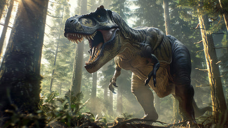 Original T-Rex forest design file showing intricate details and rich colors