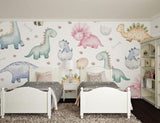 Dinosaur Nursery Wallpaper in peaceful sleeping space