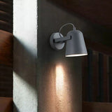 Modern Wall Sconce  Matte Black Iron Adjustable Light - Detailed view