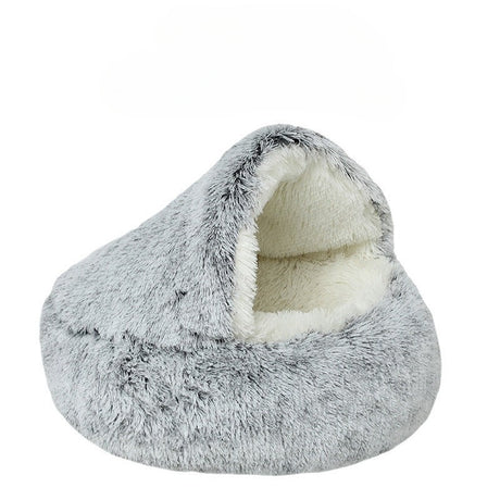 Plush Pet Bed  Convertible Round Sleeping Bag Design - Product detail 5