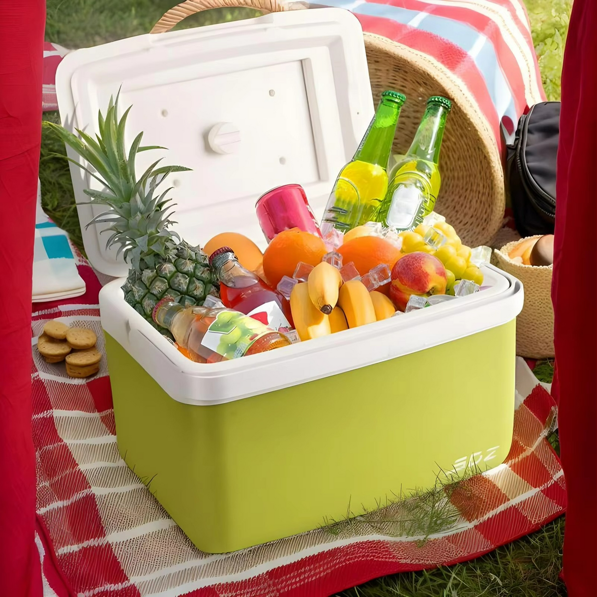 Portable Cooler Box 15L  Insulated Food  Beverage Container - Detailed view