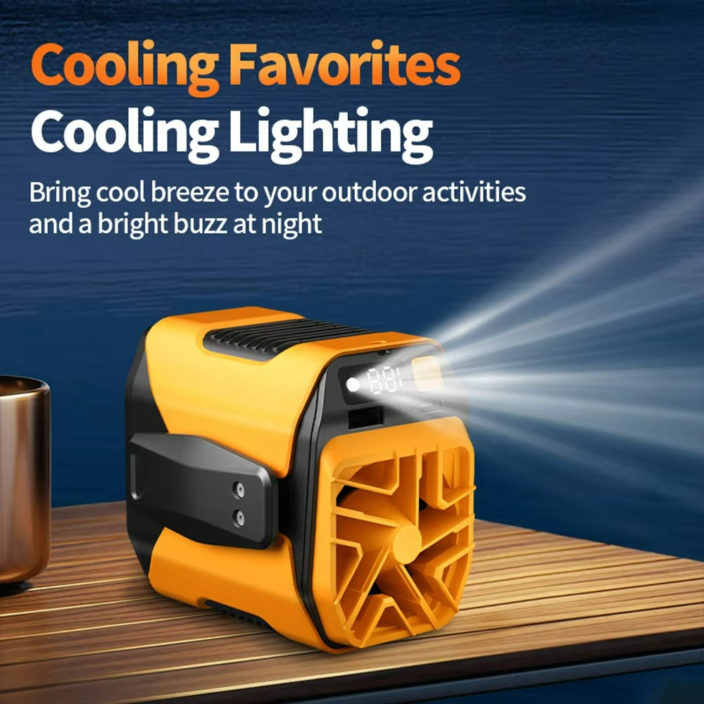 Portable Cooling Fan  20000mAh Power Bank With LED Light - Product detail 11