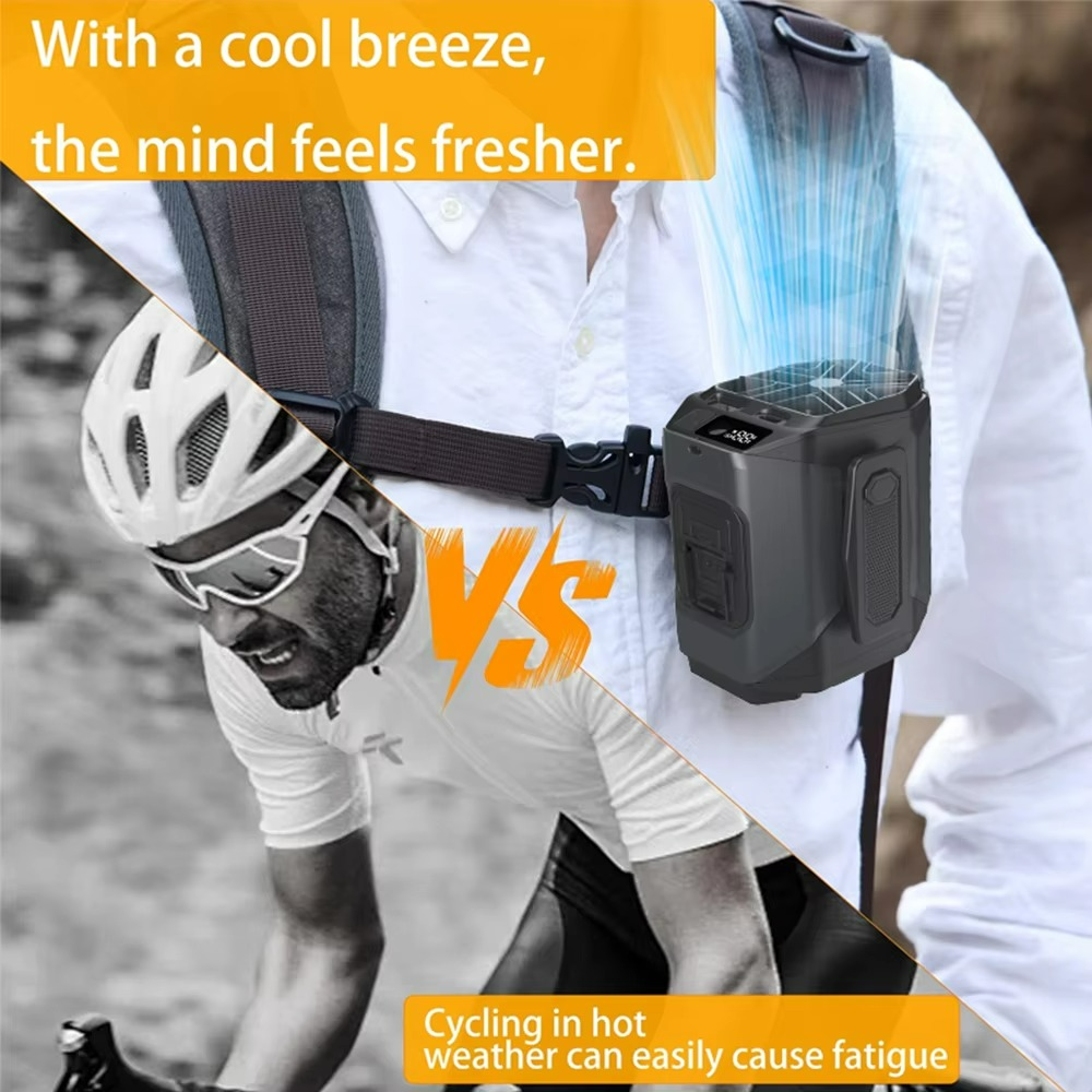 Portable Cooling Fan  20000mAh Power Bank With LED Light - Product detail 12