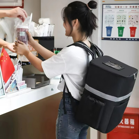 Insulated Food Delivery Backpack  35L Thermal Storage System - Product showcase