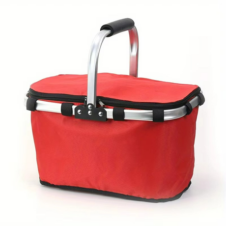 Insulated Picnic Basket  Foldable Oxford Fabric Design - Product showcase