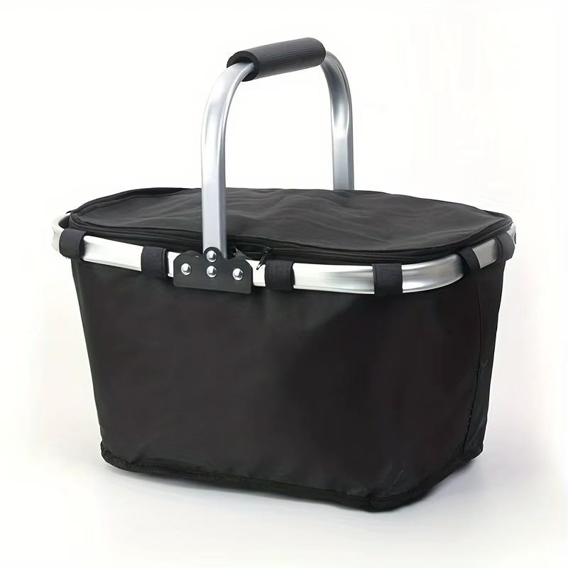 Insulated Picnic Basket  Foldable Oxford Fabric Design - Detailed view