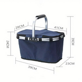 Insulated Picnic Basket  Foldable Oxford Fabric Design - Product detail 5