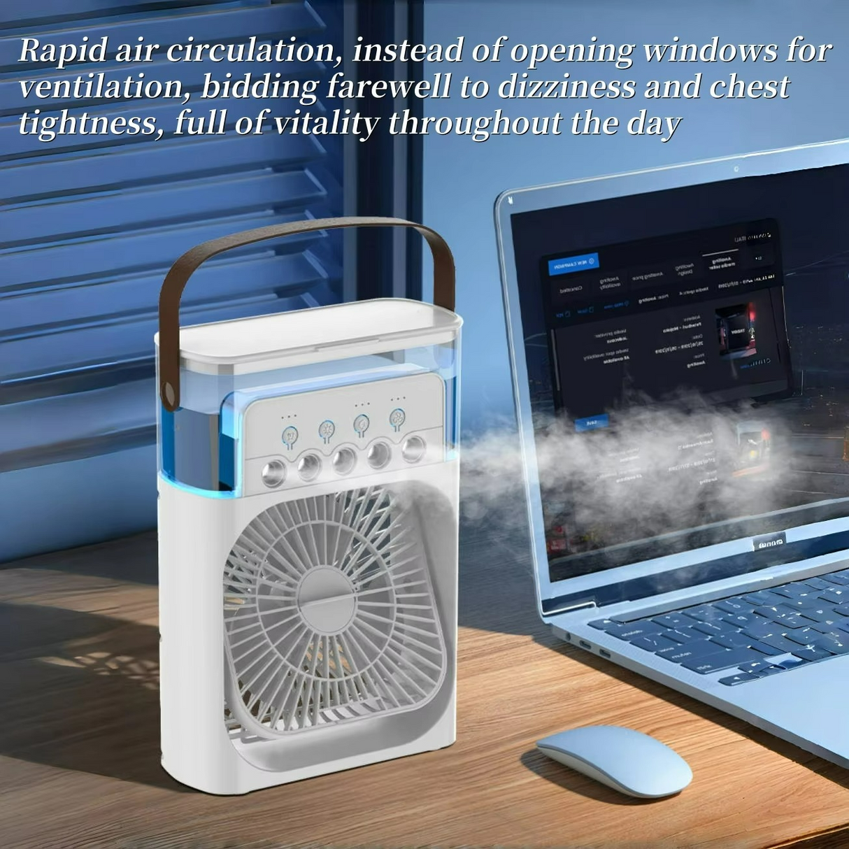 Portable Air Cooler  3-in-1 USB Fan With Humidifier - Product detail 6