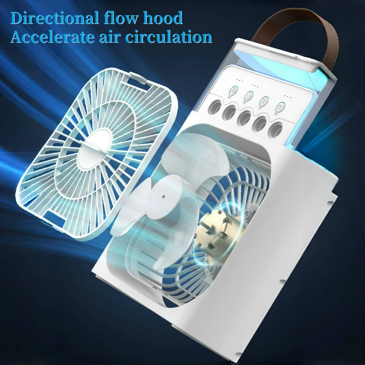 Portable Air Cooler  3-in-1 USB Fan With Humidifier - Product detail 4