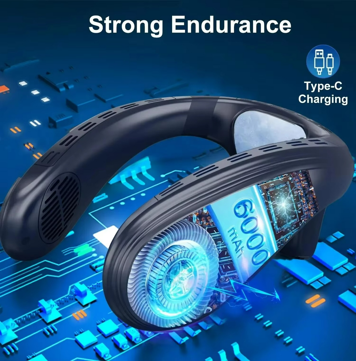 Portable Neck Cooling Fan  Advanced Semiconductor Technology - Product detail 6