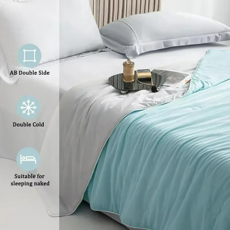 Cooling Summer Bedding  Dual-Sided Temperature Regulating Quilt - Product detail 8