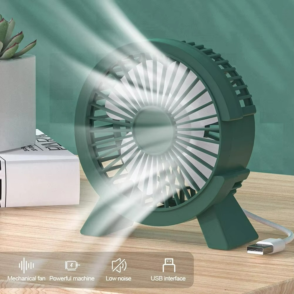 Compact USB Desk Fan  Whisper-Quiet Personal Cooling - Detailed view