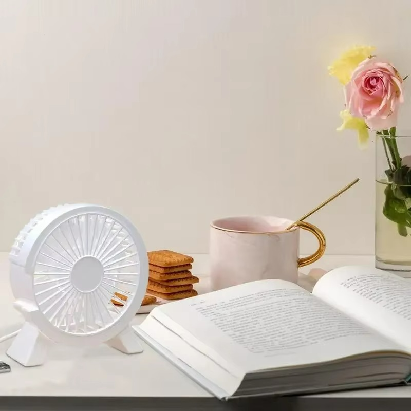 Compact USB Desk Fan  Whisper-Quiet Personal Cooling - Product detail 6