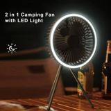 Portable Camping Fan  Rechargeable LED Tripod Design - Product detail 4