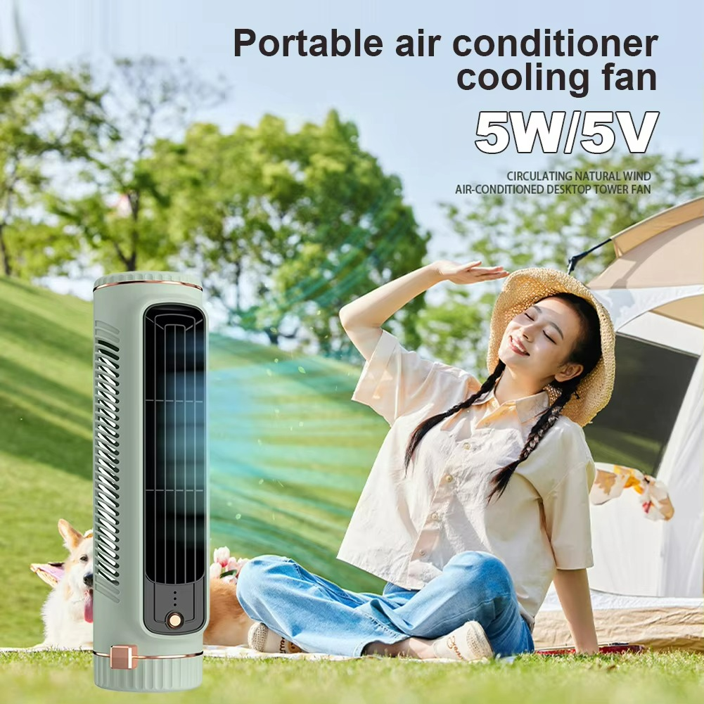 Portable Tower Fan  Bladeless USB Design with 360 Cooling - Product detail 6