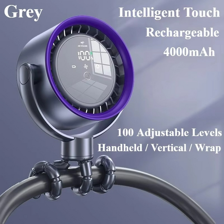 Smart Portable Fan  Digital Display  Ice Cooling Tech - Product detail 8