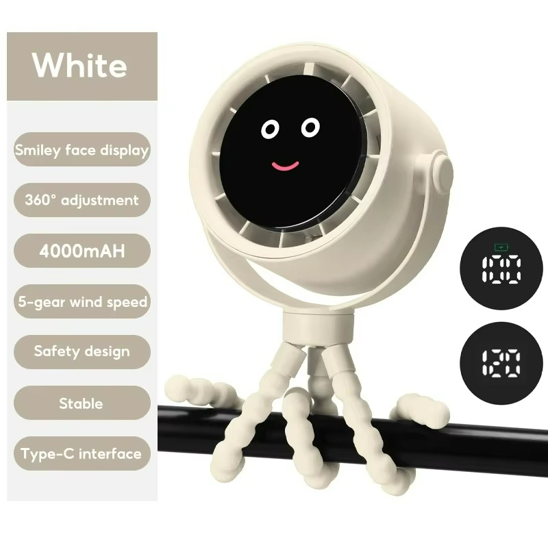 Smart Portable Fan  Digital Display  Ice Cooling Tech - Product detail 9