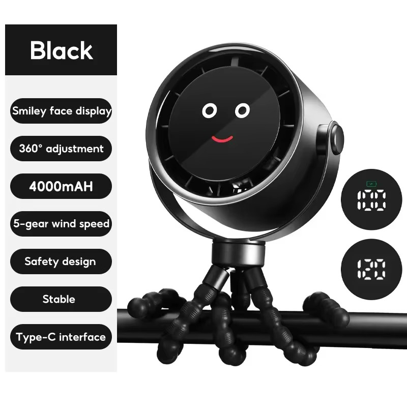 Smart Portable Fan  Digital Display  Ice Cooling Tech - Product detail 11