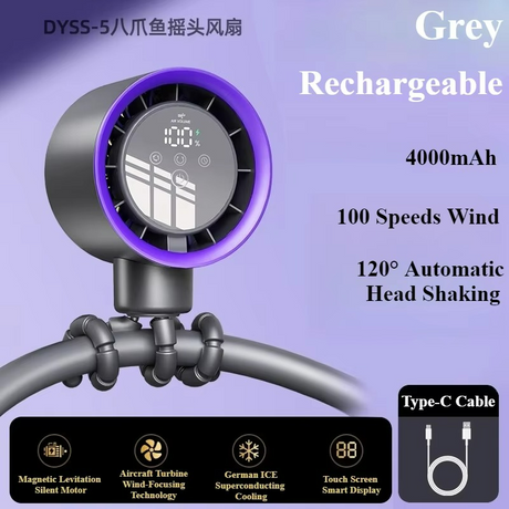 Smart Portable Fan  Digital Display  Ice Cooling Tech - Product detail 12